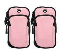 ANKROYU 2 Pezzi Borsa da Braccio per Cellulare, Borsa da Palestra in Tessuto Impermeabile, Borsa da Braccio Sportiva, Borsa da Braccio Universale da Corsa per Alpinismo Fitness (ANKROYU2Fp-11)