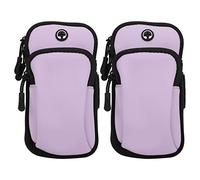 ANKROYU 2 Pezzi Borsa da Braccio per Cellulare, Borsa da Palestra in Tessuto Impermeabile, Borsa da Braccio Sportiva, Borsa da Braccio Universale da Corsa per Alpinismo Fitness (ANKROYU2Fp-12)
