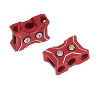 ANKROYU 2 pezzi RC Cavo Manager per cavo Auto Premium Filla morsetto in lega in lega di alluminio per l'organizzatore della linea di controllo della batteria del motore Prevenire i (Nero) (Rosso)