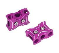 ANKROYU 2 pezzi RC Cavo Manager per cavo Auto Premium Filla morsetto in lega in lega di alluminio per l'organizzatore della linea di controllo della batteria del motore Prevenire i (Nero) (Rosso)