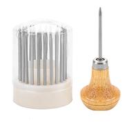 ANKROYU 23pcs Strumento Per Bulino Per Gioielli, Strumento Per Grani di Perline Diamantate, Set di Strumenti Per Perline in Metallo Strumento Per Incisioni Per Grani di Perline Diamante Perline Incas