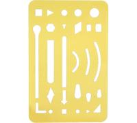 ANKROYU 27 fori che cancellano lo scudo multiuso multiuso di modelli di disegno del modello di disegno per gli architetti artisti designer 3 stili in acciaio inossidabile arancione (Arancia)