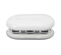 ANKROYU 3 Hole Puncher Heavy Duty Portable Manual Paper Punch Tool with Precise Positioning for Office Home Use ABS Iron Material (Bianca)