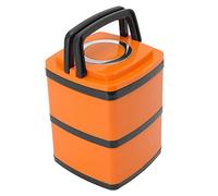 ANKROYU 304 Stainless Steel Insulated Box Leakproof Stackable Japanese Insulated Lunch Box for Students Office Workers (Doppio strato 1.5L)