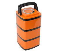 ANKROYU 304 Stainless Steel Insulated Box Leakproof Stackable Japanese Insulated Lunch Box for Students Office Workers (Tre strato 2.2L)