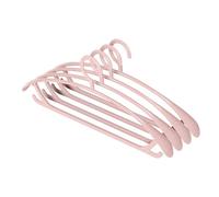 ANKROYU 4 grucce per abiti a spalla larga, antitraccia, antiscivolo, in plastica, per riporre armadi, resistenti, leggere, salvaspazio. (Rosa)