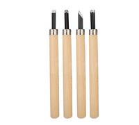 ANKROYU 4 Pezzi Set di Coltelli per Intaglio del Legno, Kit di intagliatura del Legno, per Intaglio a Mano in Acciaio al Manganese Scalpelli per Legno per Scolpire la Lavorazione (numero 3)