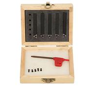 ANKROYU 5PCS Set di utensili per tornitura indicizzabili, Utensile per tornitura in carburo cementato, Utensile da taglio antiruggine, Punta per inserti per utensili per tornio in
