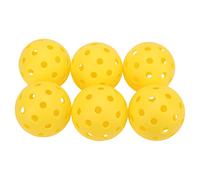 ANKROYU 6 pacchetti di plastica professionale Pickleball set ad alta visibilità palline di allenamento all'aperto giallo con buchi di precisione per tutti i livelli di abilità gioc
