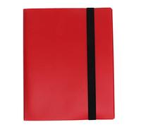 ANKROYU 9 Pocket Trading Card Binder 360 slot premium durevole impermeabile per materiale sportivo Titolo dell'album Sports Organizer Book per i collettori Baseball Football Pokémo (Rosso)