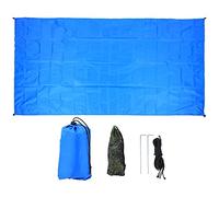 ANKROYU A vela a parafuga multifunzionale baldacchino all'aperto ad alta densità sun ombre protezione UV per giardino campeggio picnic 210t poliestere militare verde blu nero m l d (Il cielo centrale)