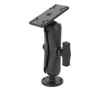 ANKROYU Aluminum Alloy Short Arm Fish Finder Mount Heavy Duty Marine Electronics Holder for Lowrance Fish Finders on Boats Kayaks