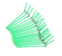 ANKROYU Atti Booms Develing Disping Design Hollod Design Dured with Snaps per la Pesca del Mare e l'ancoraggio in Metallo ABS in Metallo ABS 20pcs 200x4,9 mm (Verde)