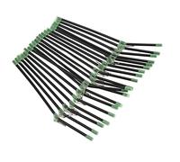 ANKROYU Atti Booms Develing Disping Design Hollod Design Dured with Snaps per la Pesca del Mare e l'ancoraggio in Metallo ABS in Metallo ABS 20pcs 200x4,9 mm (Nero)