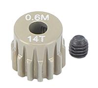 ANKROYU Attrezzatura ad alte prestazioni da 3,175 mm per pignone in lega di alluminio resistente ingranaggio per auto RC per 1/8 1/10 Scala RC Veicoli di arrampicata SCX10 Modelli (14T)