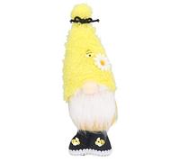 ANKROYU Bambola gnoma peluche senza volto con giradie di decorazione domestica carina per la festa di compleanno del matrimonio di Pasqua decorazioni per giocattoli a peluche morbi (Giallo)