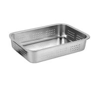 ANKROYU Baschi di lavaggio vegetale in acciaio inossidabile di grande capacità di asciugatura rettangolare per asciugatura per frutta da e verdure arrugginite 300 g