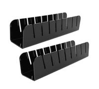 ANKROYU Baseball Cap Stand Acrilico Premium Stupy Space Saving Hat Grain per l'organizzatore per i negozi Home Dare camera da letto Armadio 2 pezzi Set 30 x 7,5 x 7 cm (Nero)