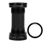 ANKROYU BB91 Bicycle Bottom Bracket Alloy Durable Smooth Bearing DIY Bike Part for Mountain Road Bikes Black 68x73mm Frame 34.798mm x 24 TPI (Highway BB91 Dub Black)