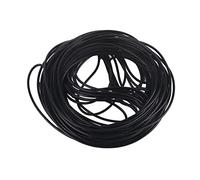 ANKROYU Beading Thread Waxed Cord DIY Jewelry Making Craft Microfiber Leather String for Bracelets Necklaces Black 10m 32.8ft (2 mm)