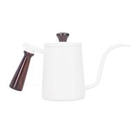 ANKROYU Bollifere di caffè a collo di cigno in acciaio inossidabile premium con manico in legno caffettiera a goccia portatile per versare oltre 304 in acciaio inossidabile 15x27 c (700 ml)