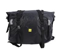 ANKROYU Borsa da coda per moto Resistente all'acqua Maniglia ispessita a sgancio rapido Striscia riflettente per campeggio all'aperto Equitazione Fitness Borsa asciutta per moto Bo (Nero)