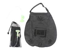 ANKROYU Borsa per Doccia Solare all'aperto 20 Litri Portatile da Bagno riscaldato da Sole con Materiale in PVC Black 50x47 cm per Il Campeggio.
