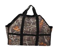 ANKROYU Borsa per legna da ardere Borsa per legna da ardere in tessuto Oxford resistente e di grande capacità con manici rinforzati per camino da campeggio all'aperto Foglia 45,5x6