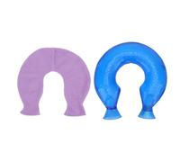 ANKROYU Bottiglia ad acqua calda a forma di a forma di premium in PVC a lungo durata per ritenzione di calore spalla per sollievo dal dolore per il calore invernale 1.4L con copert (Copertura blu)
