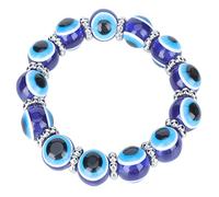 ANKROYU Bracciale Per La Protezione degli Occhi di Tacchino, Braccialetto di Tacchino Blu Malocchio con Hamsa Fatto a Mano Per Fortuna