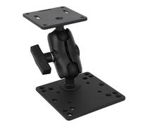 ANKROYU Braccio a Doppia Presa Lega di Alluminio Resistente Angolo Multiplo Regolabile Adattatore a Sfera di Dimensione C da 1,5 Pollici Supporto a Doppia Sfera per Tablet Telefono