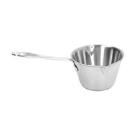 ANKROYU Butter Milk Warmer Pot 304 Stainless Steel Thickened Fast Heating Butter Melting Pan with 2 Pour Spouts for Cooking Melting Cheese Chocolate and Heating Small Portions (200 ml)