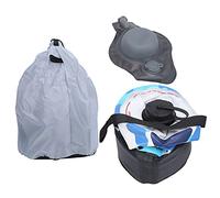 ANKROYU Campo doccia sacca in PVC Piegatura portatile 10 litri d'acqua per viaggi esterni per escursioni con ugello e pompa dell'aria per le avventure in campeggio in spiaggia (Camuffamento blu)