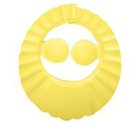ANKROYU Cappello doccia Cuffia bagno in silicone Lavaggio capelli regolabile con protezione per le orecchie per neonato Taglio di capelli per il bagnetto Rosa Blu Giallo 6,6 poll (Gialla)