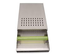 ANKROYU Cassetto per caffè in acciaio inossidabile Contenitore per polvere di caffè resistente e addensato per domestica, ufficio, caffetteria (Argento)