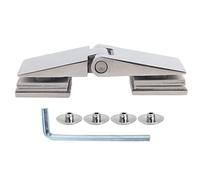 ANKROYU Cerniera per porta doccia in acciaio inossidabile Cerniera smussata a doppia faccia per carichi pesanti per porta del bagno in vetro da 8 12 mm Hardware durevole resistente