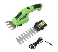 ANKROYU Cesoia per a batteria Tagliasiepi 2 in 1 Tagliaerba elettrico portatile con lame in acciaio a doppia azione Impugnatura ergonomica per giardino Cura del prato Acciaio lega