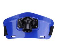ANKROYU Cintura a Canna da Pesca a Rotazione, Imbracatura di Supporto in plastica ABS con Pad di Spugna da 7 mm, Protezione in Vita Regolabile da 28 cm per la traina di Barche, (Blu)