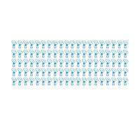 ANKROYU Clip Morsetti per carta a coda lunga cava in metallo a forma di cuore simpatico cartone animato per uso domestico in ufficio Confezione da 100 pezzi (Blu)