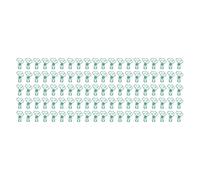 ANKROYU Clip Morsetti per carta a coda lunga cava in metallo a forma di cuore simpatico cartone animato per uso domestico in ufficio Confezione da 100 pezzi (Verde)