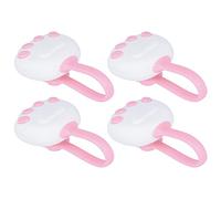 ANKROYU Clip per lamiera per letto Disposto trapunta non slip 4pcs imposta materiale PP premium sicuro tenuta una presa forte per tutti i tipi di letto dimensioni 5x5 cm Accessori (Rosa)