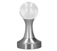 ANKROYU Coffee Tamper Crystal Ball Stainless Steel Coffee Hand Tamper Coffee Powder Hammer Tool Silver Premium Food Grade 304 Stainless Steel Ergonomic Design for s Home Kitchen Us (51mm)