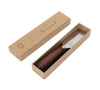 ANKROYU Coltello da taglio professionale per pelle con manico in noce Strumento per raschiare la pelle di precisione per progetti di artigianato fai-da-te e lavorazione della pelle