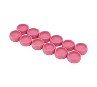 ANKROYU Confezione da 12 anelli di rilegatura in plastica 10 mm tipo T con foro a fungo, anelli per organizer per notebook, personalizzabili fai da te, accessori per diario, fornit (Rosa chiaro)