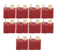 ANKROYU Connettore a T femmina placcato oro 25A RC connettore batteria materiale durevole in ottone ad alte prestazioni per strumenti elettronici modello aereo RC confezione da 10