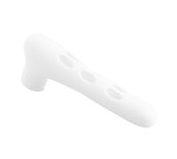 ANKROYU Copri Maniglia Porta, Copertura De Seguridad En Silicona Para Manilla, Protector Anticollision Para Manilla De Puerta, Protege Paredes, Tamaño 15 X 3 Cm (Blanco)