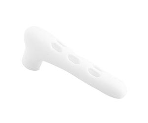 ANKROYU Copri Maniglia Porta, Copertura De Seguridad En Silicona Para Manilla, Protector Anticollision Para Manilla De Puerta, Protege Paredes, Tamaño 15 X 3 Cm (Blanco)