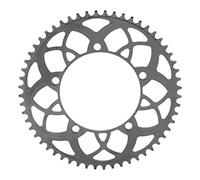 ANKROYU Corona per bicicletta 56T 130BCD lavorata a CNC, dente positivo negativo, corona in lega di alluminio ad alta resistenza, pignone leggero per bici da strada, BMX e bici pi (NERO)