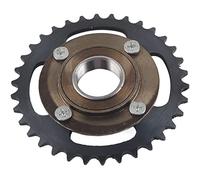 ANKROYU Corona per Triciclo Elettrico 420 34T Pignone in Acciaio Resistente Kit volano Senza Denti Ingranaggio Posteriore a Catena ad Alte Prestazioni per ATV Go Kart Componente di