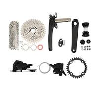 ANKROYU Cranset bici deragliatore posteriore craspello dell'acceleratore a 8 velocità a 8 velocità 40t a catena volano set kit leggero in lega in lega liscia per mountain bike moun (CRANKSET 32T)